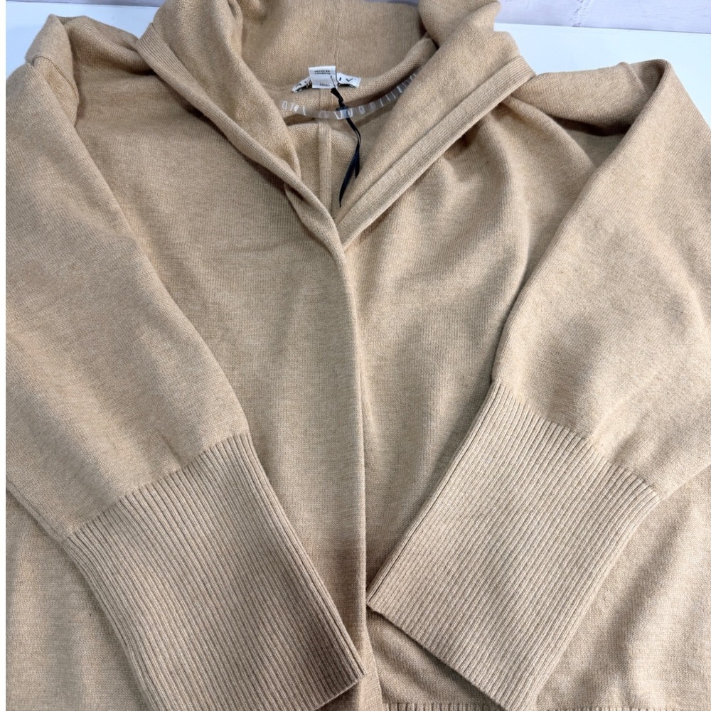 Ava & Viv Cardigan Sweater Womens XXL Camel Tan Open Front Shawl Ribbed 2XL NEW - Picture 6 of 11